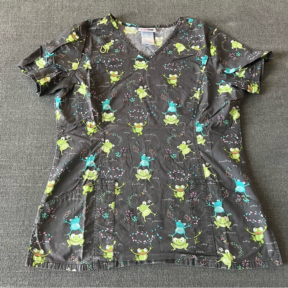 Frog scrub top